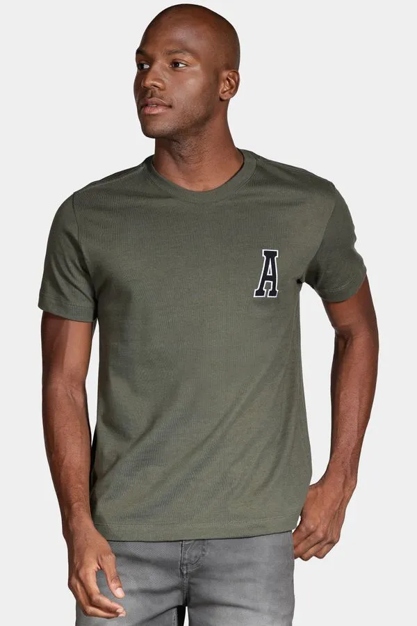 Camiseta Manga Curta Rugby Verde Militar - G