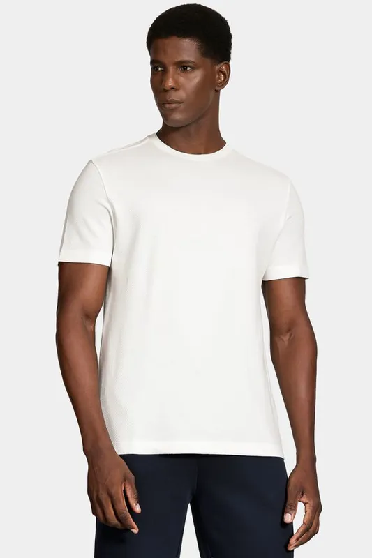 Camiseta Manga Curta Colmeia Nervura Off White - XXG