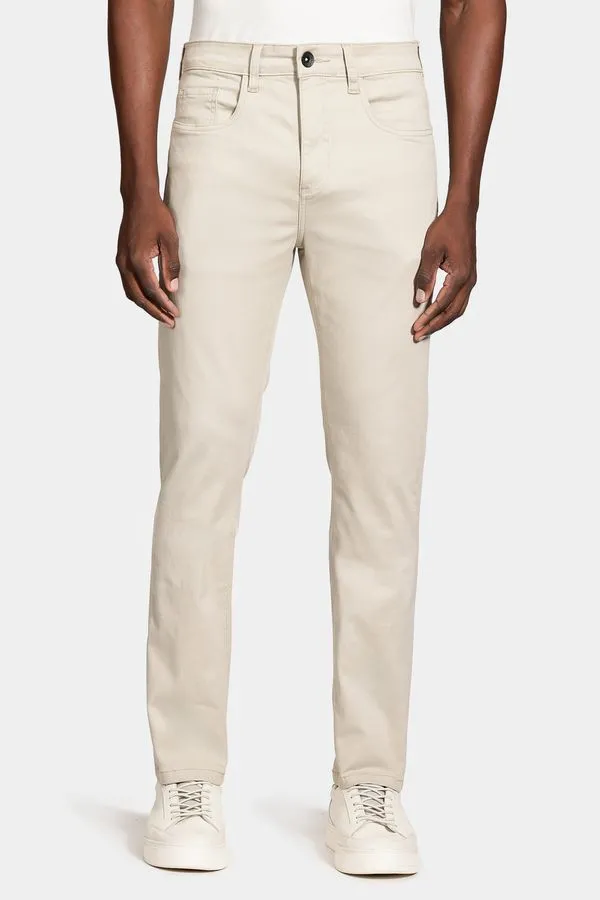Calça 5 Pockets Stretch Areia - 42