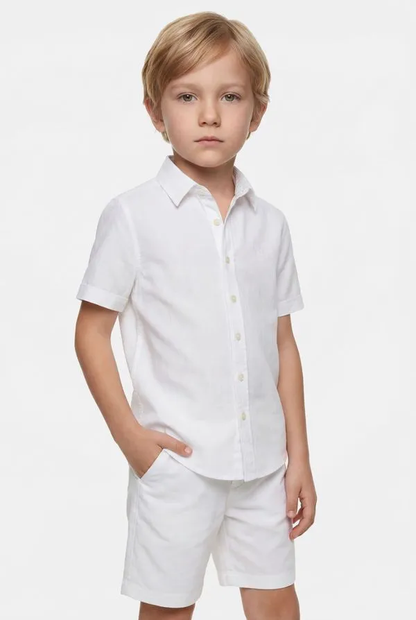 Camisa Manga Curta Infantil Flamê Bosco Branco - 10