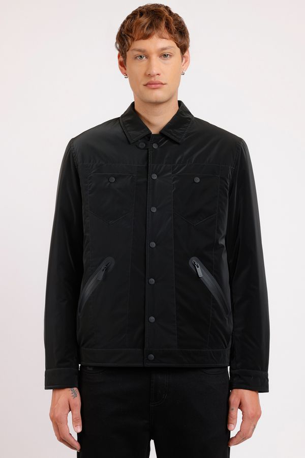 Jaqueta Nylon Sarjado Trucker Herchcovitch Preto - XGG
