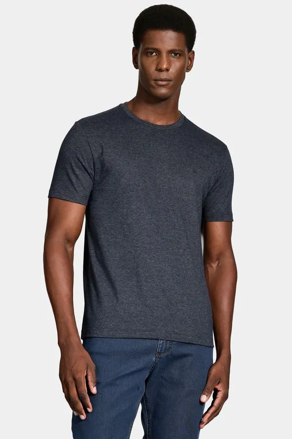 Camiseta Manga Curta Malha Saylor Marinho - GG