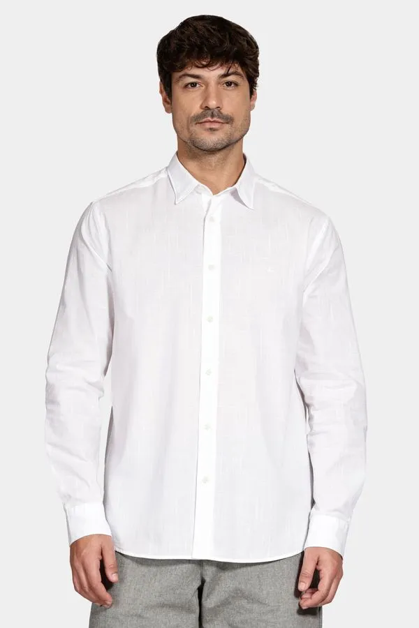 Camisa Manga Longa Slim Flamê Bosco Branco - XGG