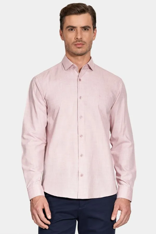Camisa Manga Longa Regular Melange Ceramica - GG