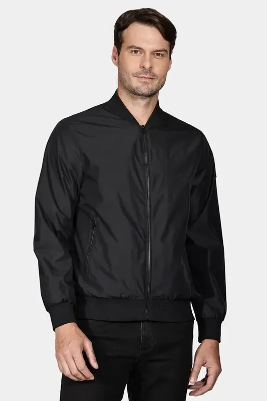 Jaqueta Bomber Nylon Preto - P