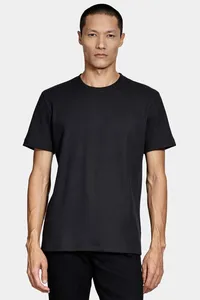 Camiseta Manga Curta Canelado Vegas Preto - GG