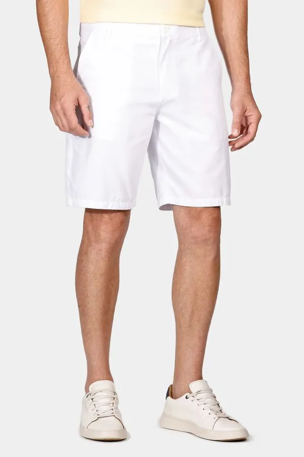 Bermuda Chino Algodão Flamê Colors Branco - 38