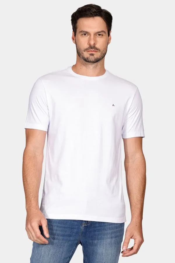 Camiseta Básica Manga Curta Branco - M