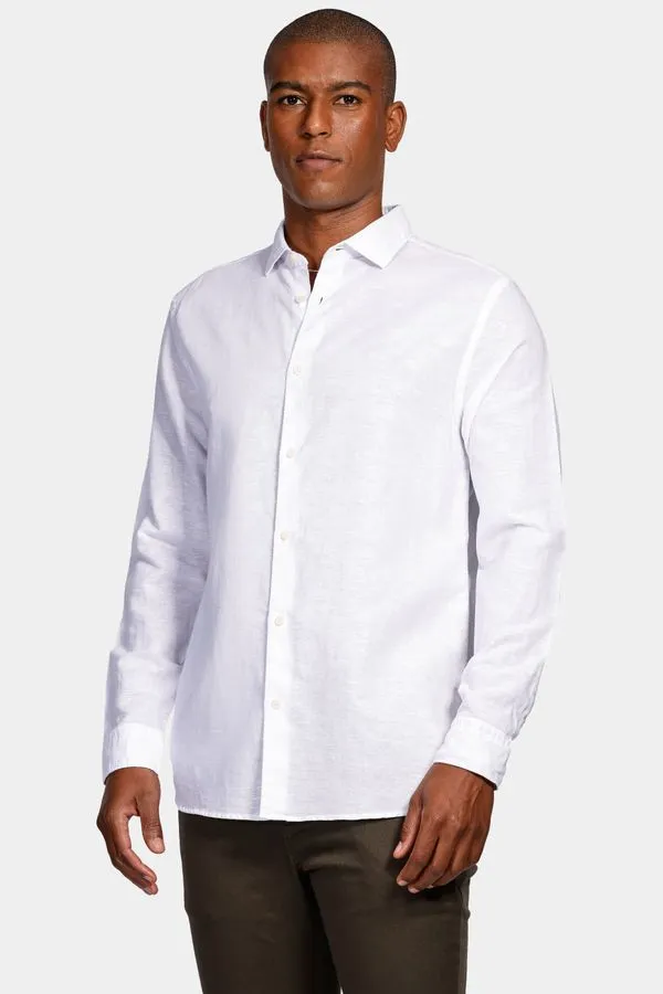 Camisa Manga Longa Move Regular Linho Algodão Martinelli Branco - XXG