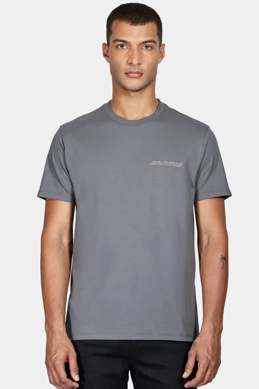 Camiseta Manga Curta Red Line Cinza Grafite - XXG