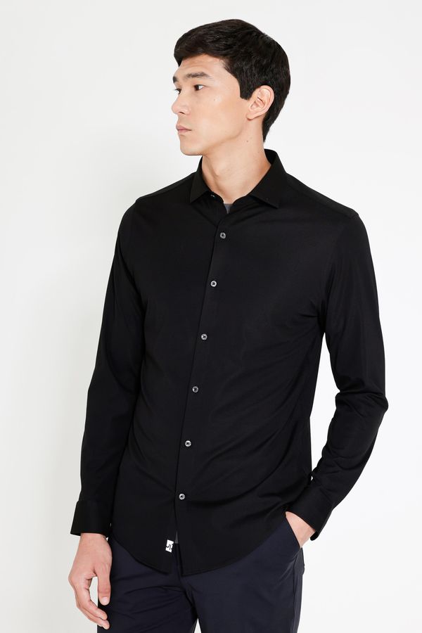 Camisa Manga Longa Piquet Bonded Preto - G