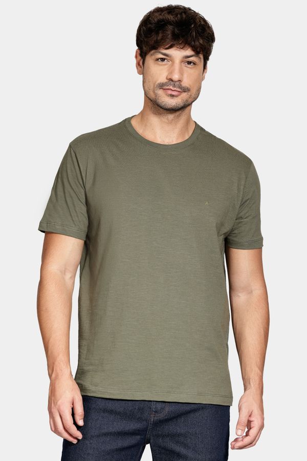 Camiseta Manga Curta Algodão Flame Verde Militar - M