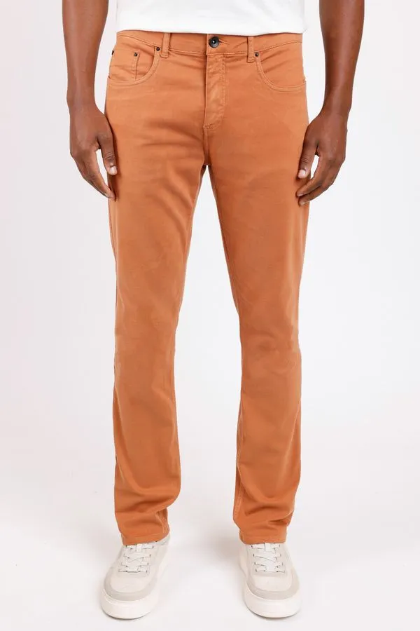 Calça Slim Moletom Color Telha - 48