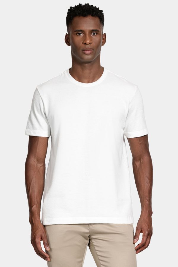 Camiseta Manga Curta Malha Croche Off White - GG