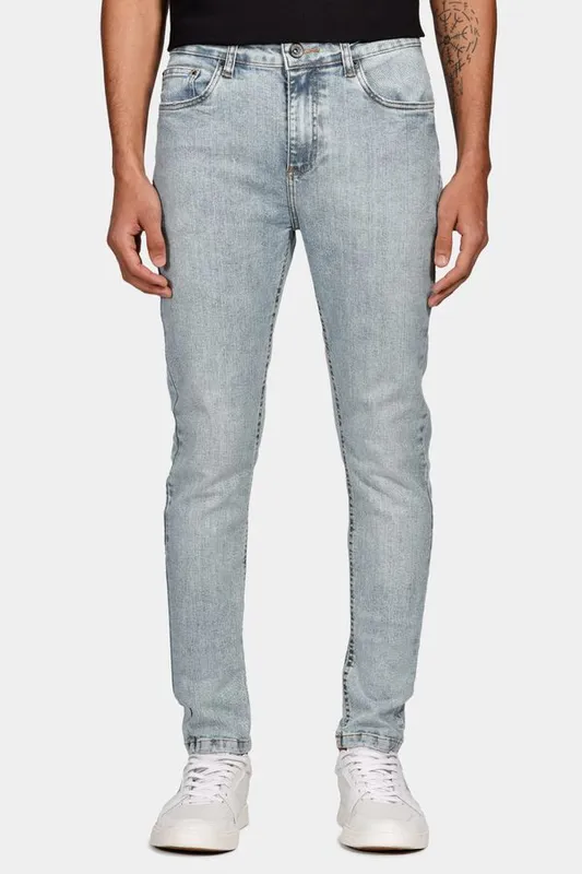 Calça Jeans Skinny Delave Azul Claro - 42