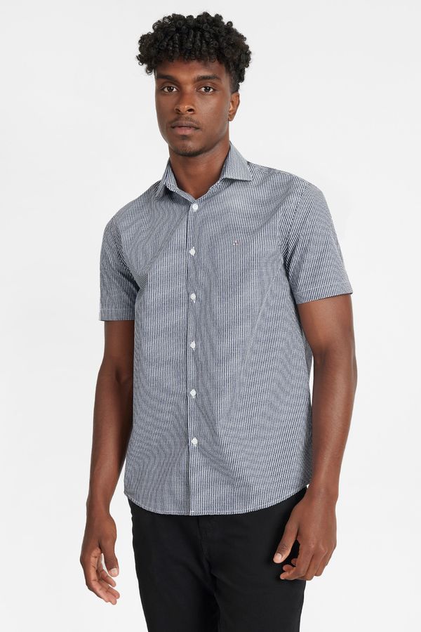 Camisa Regular Tricoline Marinho - GG