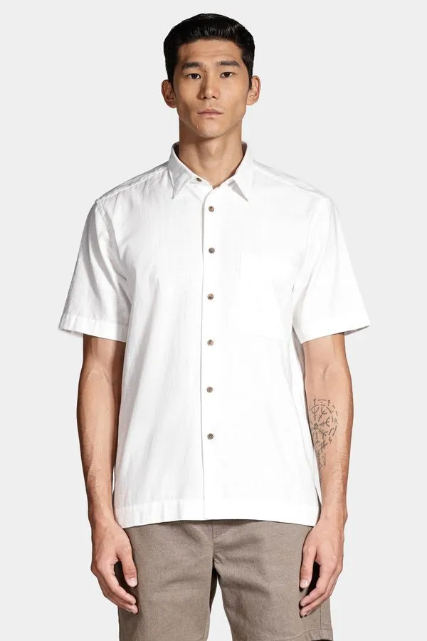 Camisa Manga Curta Move Regular Maquineta Rústica Branco - M