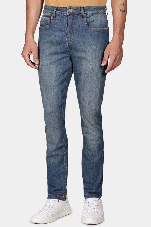 Calça Jeans Skinny Azul Médio - 46