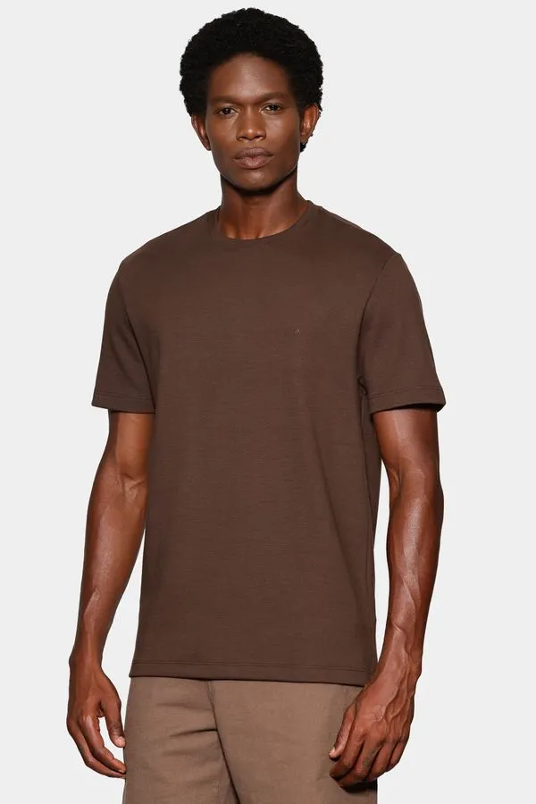 Camiseta Manga Curta Suedine Mini Chocolate - G