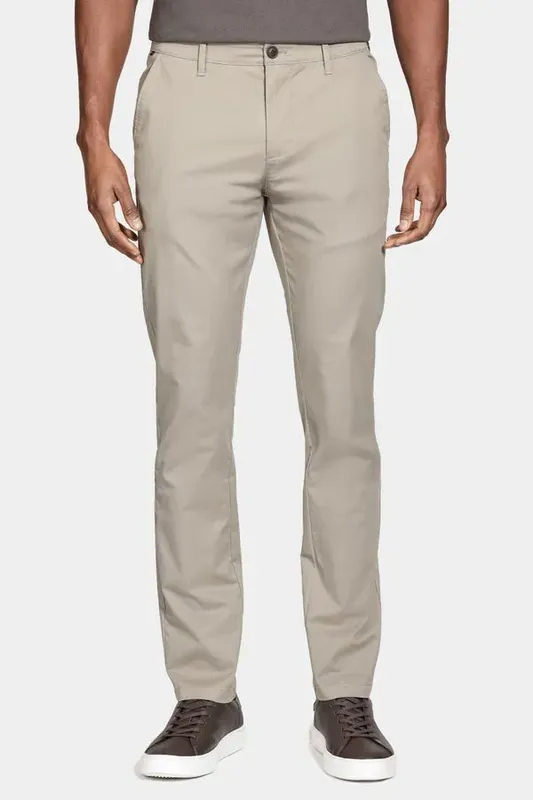 Calça Chino Algodão Premium Básica Cinza Rato - 50
