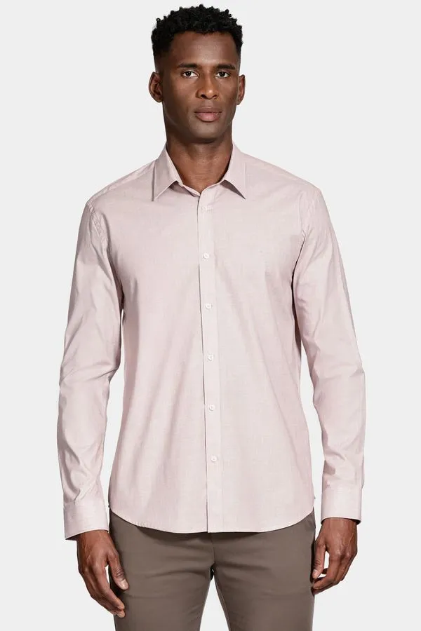 Camisa Algodão Regular Manga Longa Canela - M