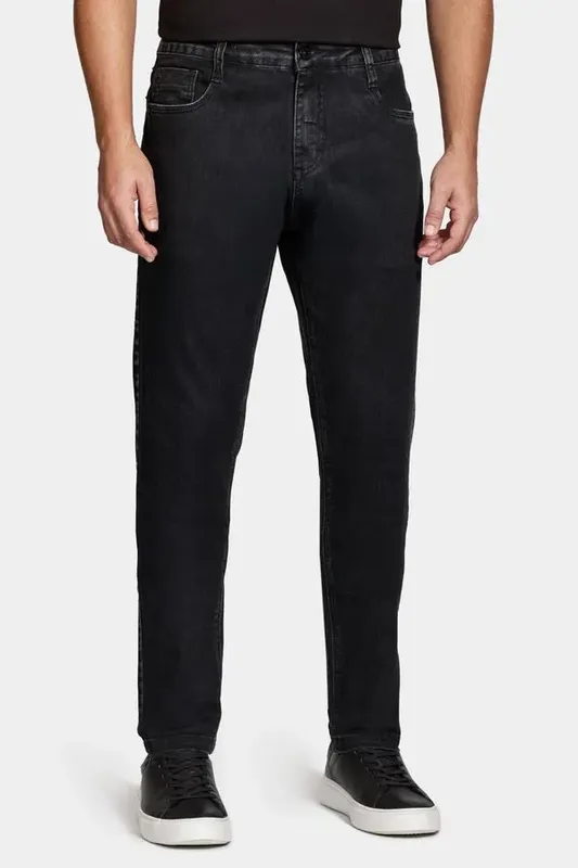 Calça Jeans Skinny Preto Preto - 40