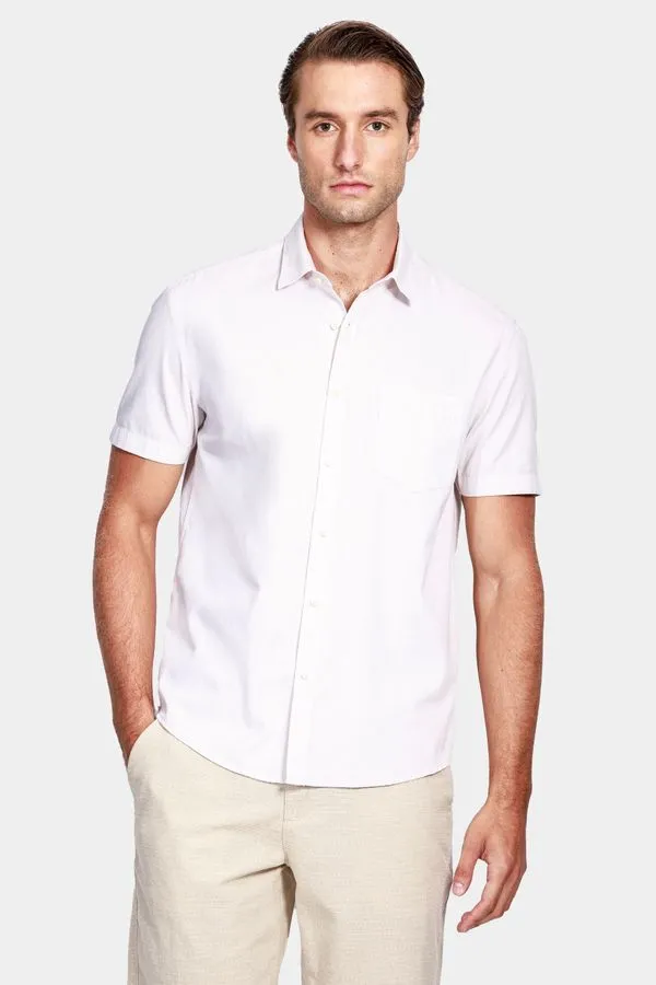 Camisa Manga Curta Cosmo Regular Button-Down Lotte Com Bolso Natural - XXG