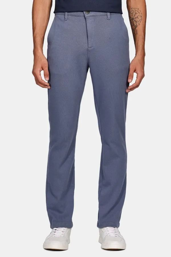 Calça Chino Color Regular Comfort Azul Índigo - 42