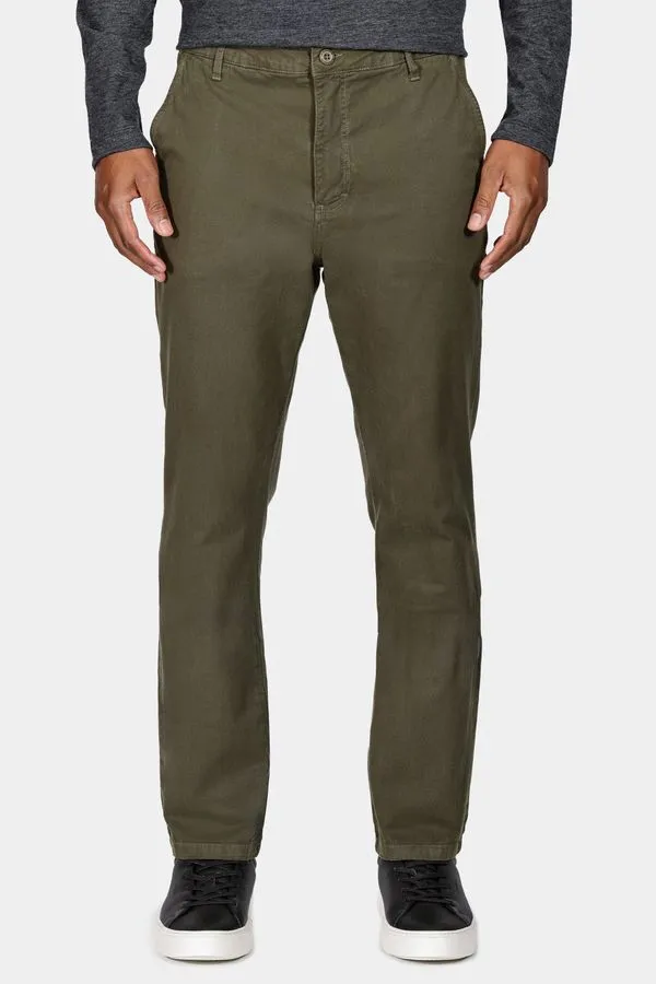 Calça Chino Básica Verde Militar - 38