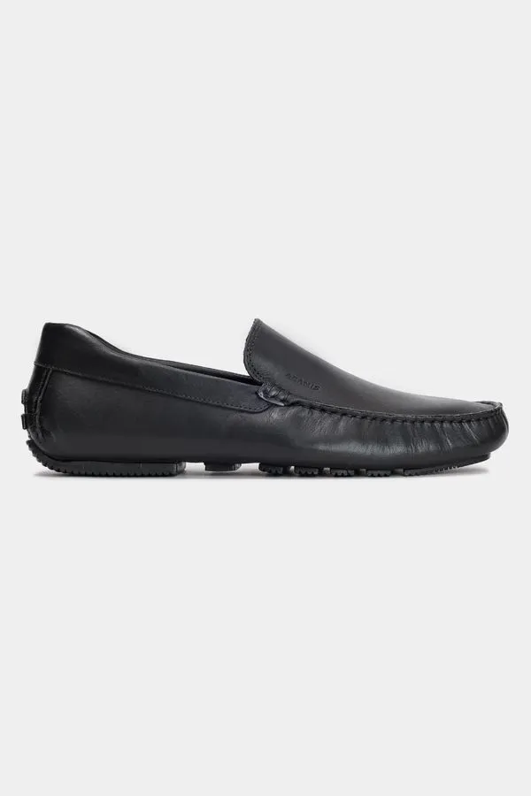 Drive de Couro Liso Preto - 39