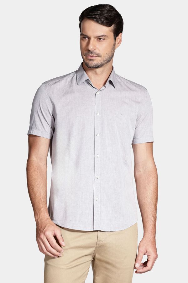 Camisa Manga Curta Algodão Liso Willis Canela - M
