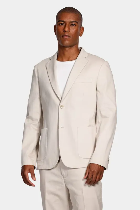 Paletó Canvas Super Slim Off White - 46
