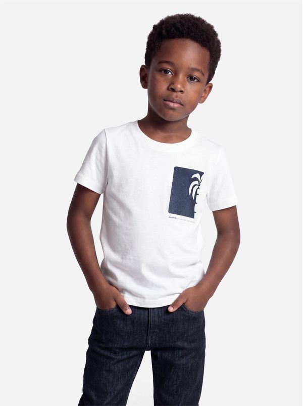 Camiseta Manga Curta Infantil Coqueiro Off White - 2