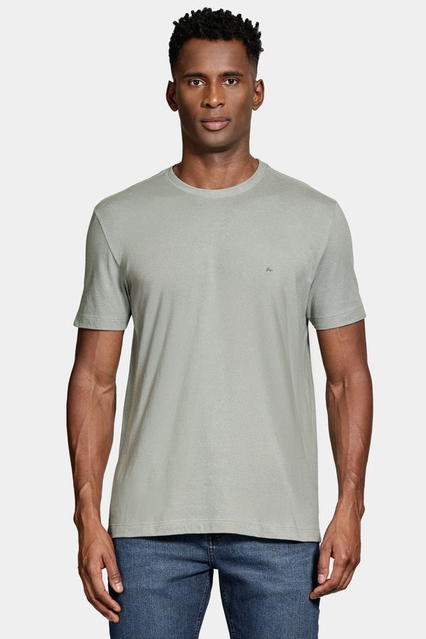 Camiseta Manga Curta Piquet Binado Verde Militar - G