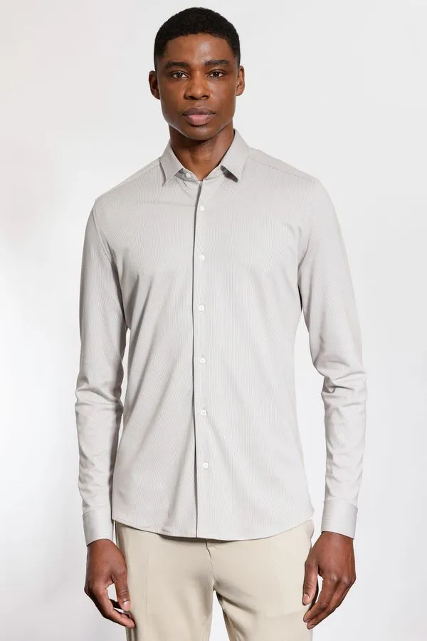 Camisa Manga Longa Malha Texturizada Flex Castor - GG