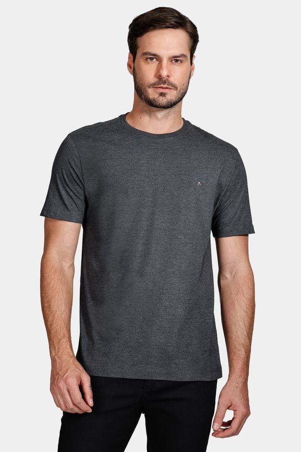 Camiseta Básica Manga Curta Grafite Mescla - GG