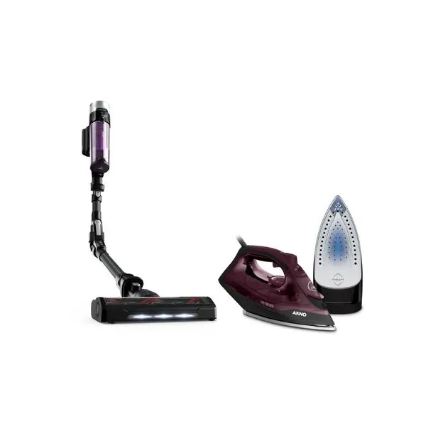 Kit Aspirador de Pó Arno X-FORCE FLEX 9.60 XF9P Bivolt + Ferro Ultragliss FMV - 127V