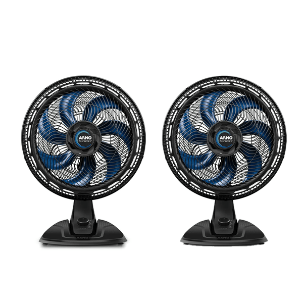 Kit Arno: 2 Ventiladores de Mesa 40cm X-TREME 7 VE70 127V