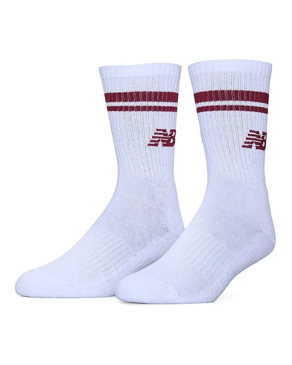 Meia New Balance Listrada Canelada Cano Alto Unissex - 39 a 43