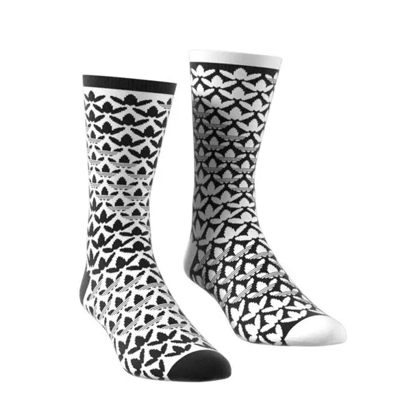 Meia adidas Monogram Crew 2 Pares - P