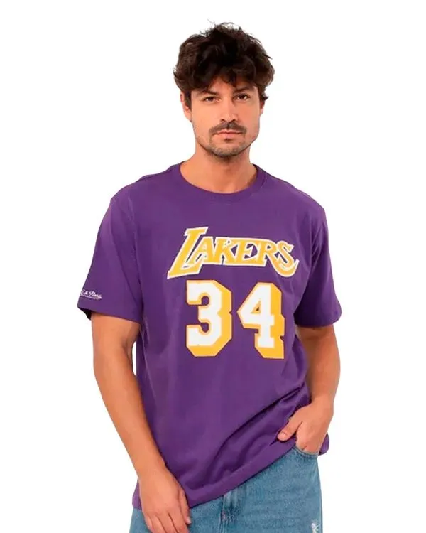 Camiseta Mitchell & Ness La Lakers Oneal Masculina - M