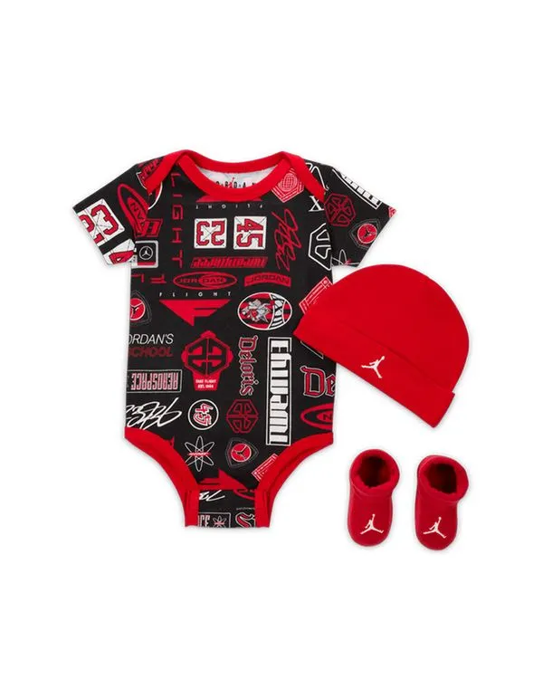 Conjunto Jordan Kit 3 Peças Infantil - 6 à 12 meses
