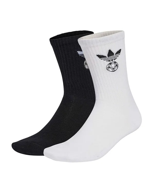 Meia adidas Futebol Crew 2 Pares Unissex - M