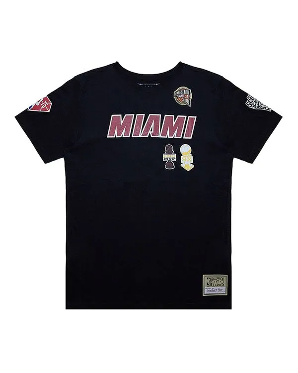 Camiseta Mitchell & Ness Wade Miami Heat Masculina - P