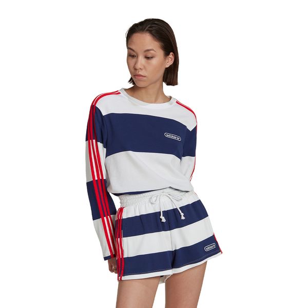 Camiseta adidas Striped Feminina - PPP