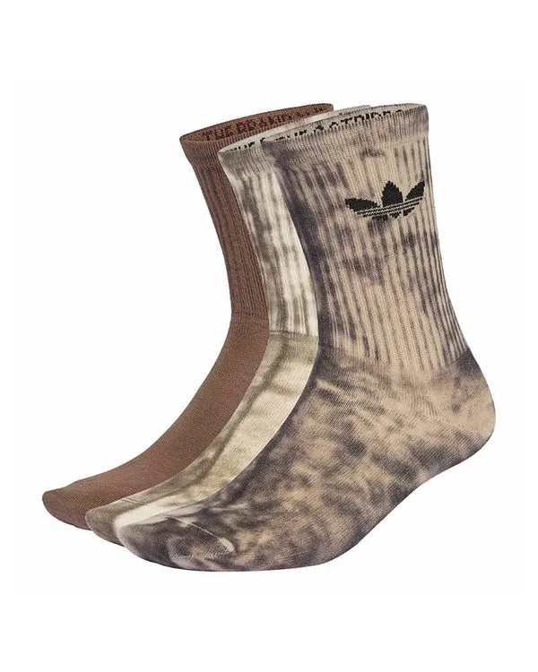 Meia adidas Cano Médio Crew 3 pares Unissex - M