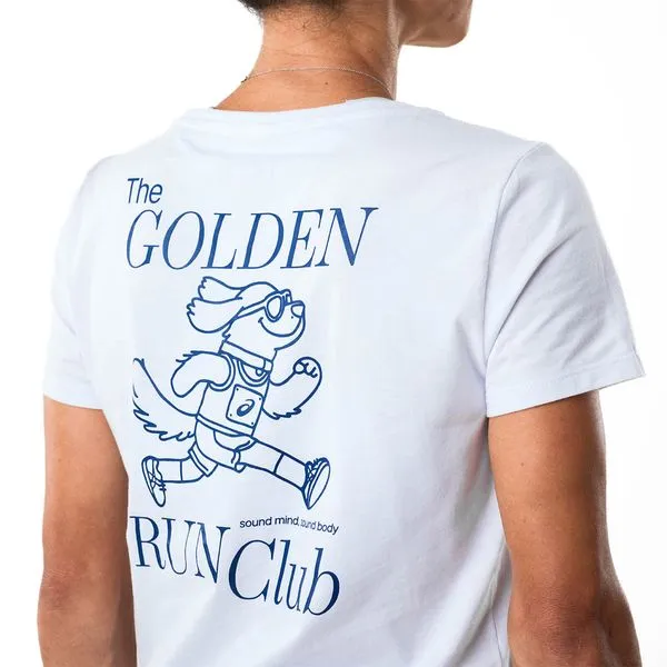 Camiseta ASICS Golden Run Graphic - Feminino - Branco - tam: P