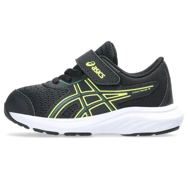 Tênis ASICS Contend 9 Ts - Infantil - Preto/Verde - tam: 22