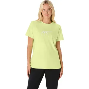 Camiseta ASICS Training Core Stripe Graphic - Feminino - Amarelo - tam: P