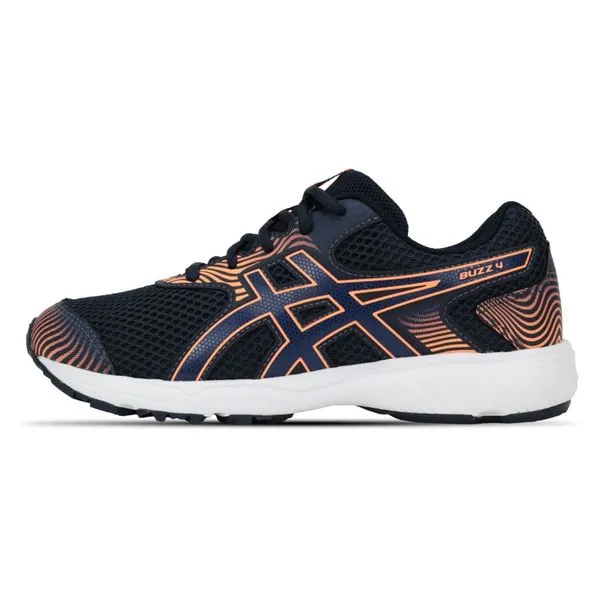 Tênis ASICS Buzz 4 - Infantil - Azul/Laranja - tam: 33